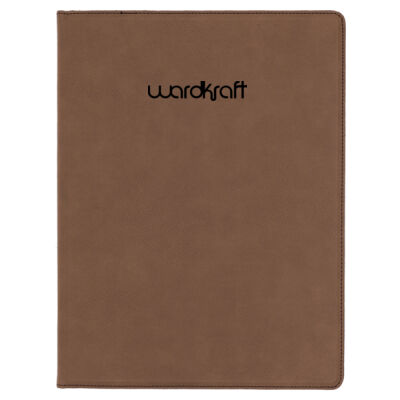 WardKraft - Brown Laserable Leatherette Portfolio with Notepad Thumbnail
